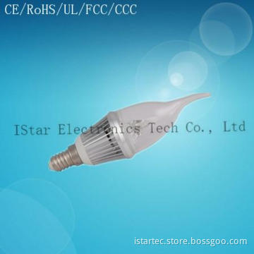 3W LED Candle Light with CE, RoHS, TUV, En62471